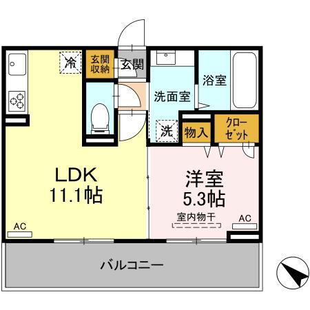 熊本県菊池市隈府 1LDK アパート 賃貸物件詳細