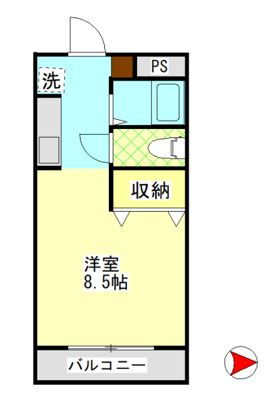 岡山県倉敷市田ノ上 球場前駅 1K アパート 賃貸物件詳細