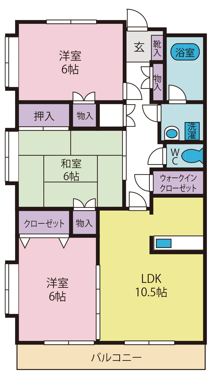 Ｎグランヴィア 1階 3LDK 賃貸物件詳細