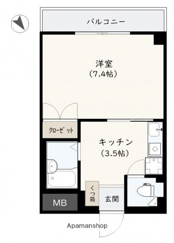 広島県広島市西区観音本町２ 西観音町駅 1K マンション 賃貸物件詳細