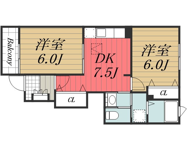 千葉県佐倉市井野 志津駅 2DK アパート 賃貸物件詳細