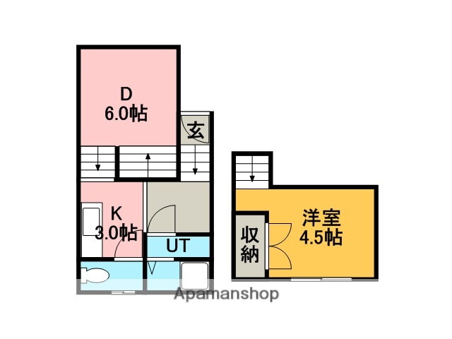 北海道札幌市手稲区手稲本町二条５ 手稲駅 1DK アパート 賃貸物件詳細