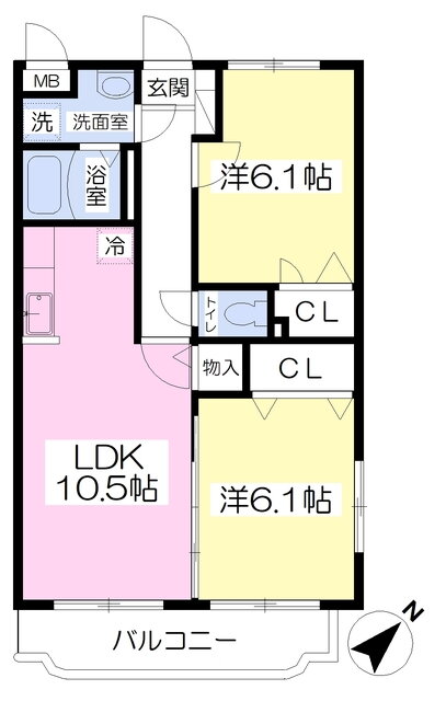 佐賀県三養基郡上峰町大字坊所 2LDK マンション 賃貸物件詳細