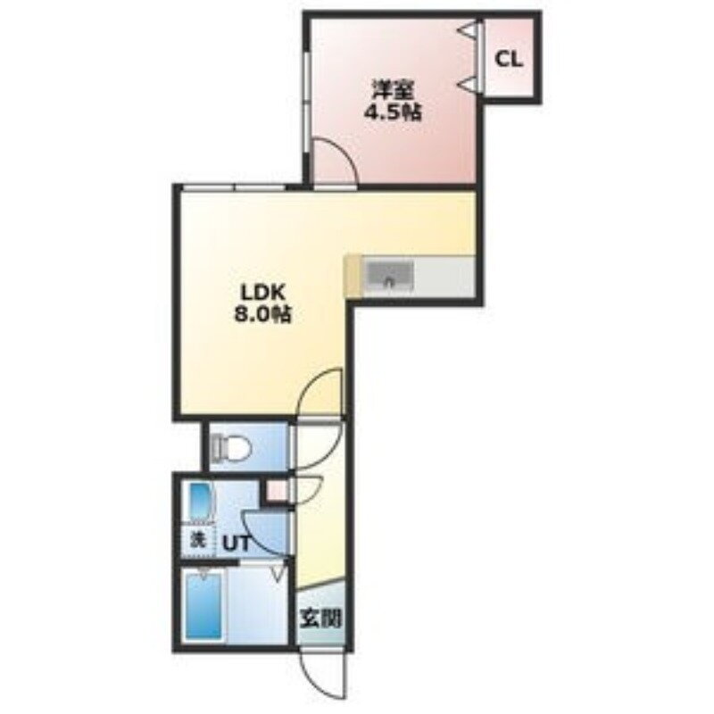 北海道札幌市東区北三十九条東１７ 栄町駅 1LDK アパート 賃貸物件詳細