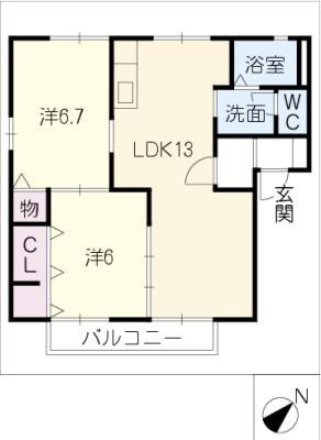 愛知県豊川市篠束町東宮 小坂井駅 2LDK アパート 賃貸物件詳細