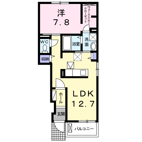 熊本県熊本市南区良町１ 南熊本駅 1LDK アパート 賃貸物件詳細