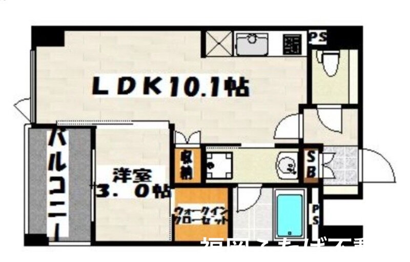 福岡県福岡市博多区堅粕４ 博多駅 1LDK マンション 賃貸物件詳細