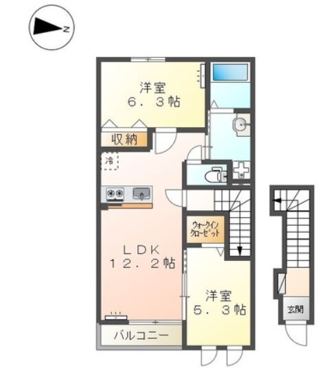 広島県福山市南蔵王町４ 東福山駅 2LDK アパート 賃貸物件詳細