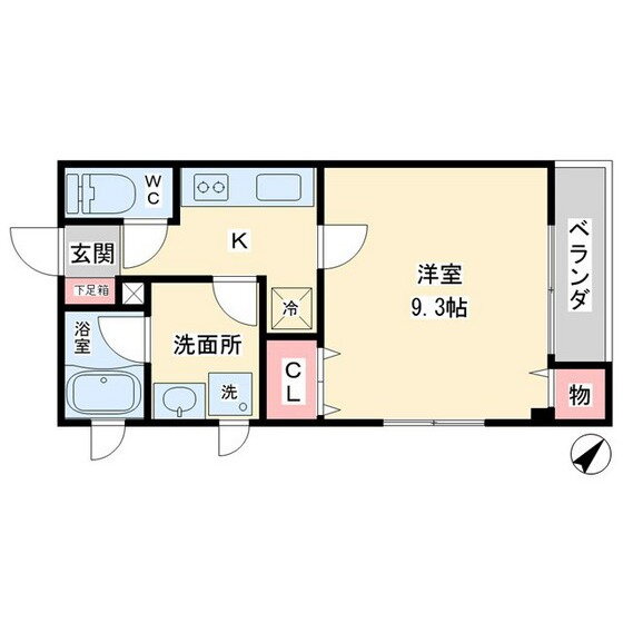 富山県富山市千歳町３ 電気ビル前駅 1K アパート 賃貸物件詳細