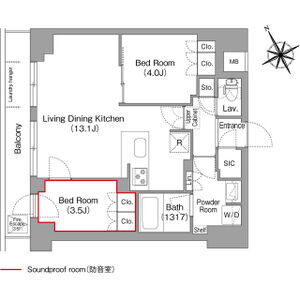 コンフォリア・リヴ平井ＭＵＴＩＯ 5階 2LDK 賃貸物件詳細