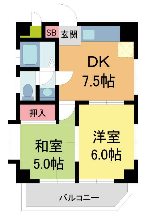 兵庫県伊丹市御願塚４ 稲野駅 2DK マンション 賃貸物件詳細