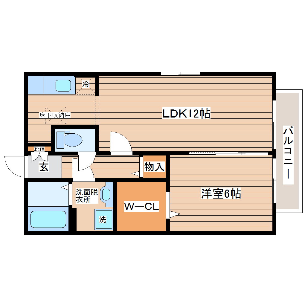 宮城県仙台市泉区明石南３ 1LDK アパート 賃貸物件詳細