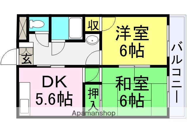 兵庫県尼崎市杭瀬北新町３ 杭瀬駅 2DK マンション 賃貸物件詳細