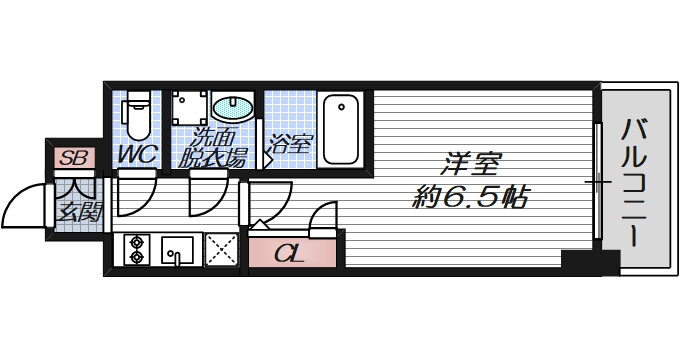大阪府大阪市福島区玉川４ 野田駅 1K マンション 賃貸物件詳細