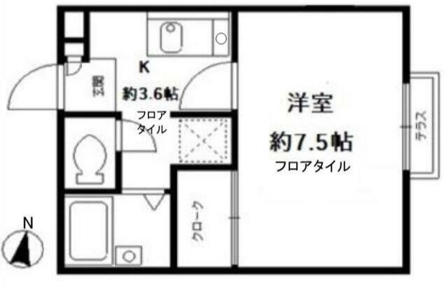 埼玉県さいたま市中央区大戸４ 北浦和駅 1K アパート 賃貸物件詳細