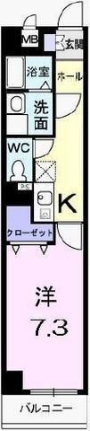 フラン　ソレイユ 3階 1K 賃貸物件詳細