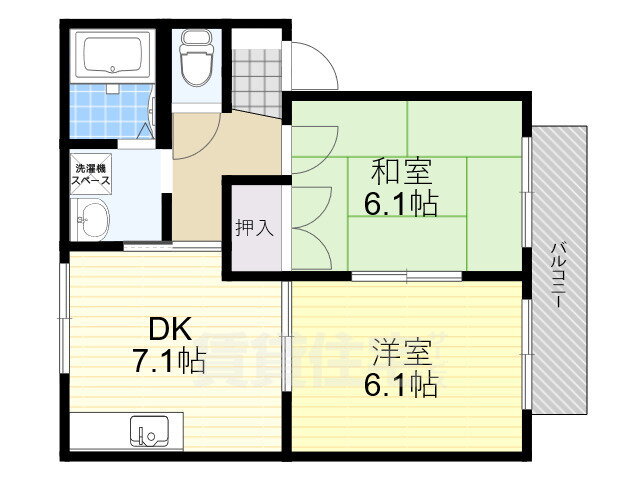 奈良県奈良市芝辻町２ 新大宮駅 2DK アパート 賃貸物件詳細