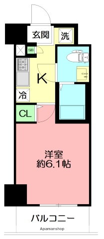 神奈川県平塚市明石町 平塚駅 1K マンション 賃貸物件詳細