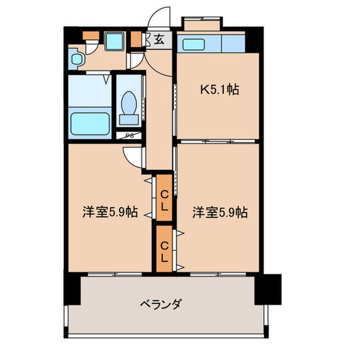 福岡県福岡市東区馬出１ 吉塚駅 2K マンション 賃貸物件詳細