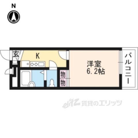 大阪府東大阪市御厨中１ 八戸ノ里駅 1K アパート 賃貸物件詳細