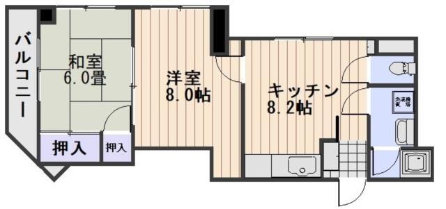 岡山県岡山市北区中央町 大雲寺前駅 2DK マンション 賃貸物件詳細