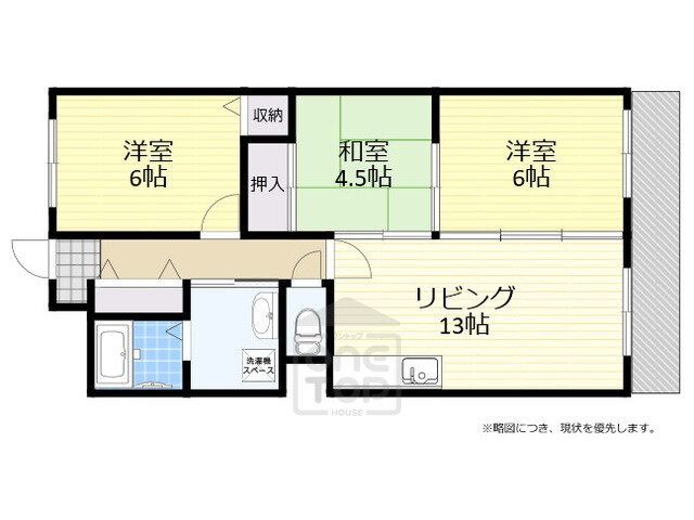 ラポール西緑丘 4階 3LDK 賃貸物件詳細