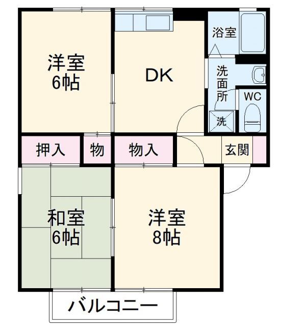 ラ・プロビダンス　Ａ 1階 3DK 賃貸物件詳細