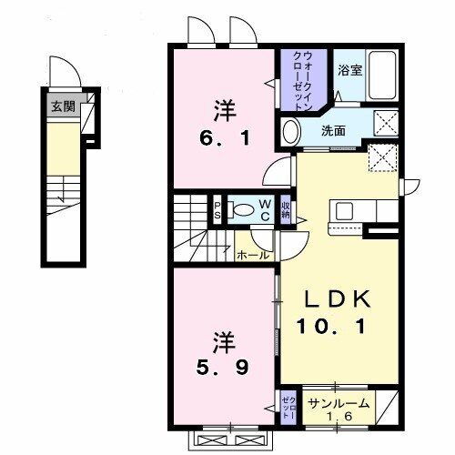 京都府京丹後市大宮町河辺 京丹後大宮駅 2LDK アパート 賃貸物件詳細