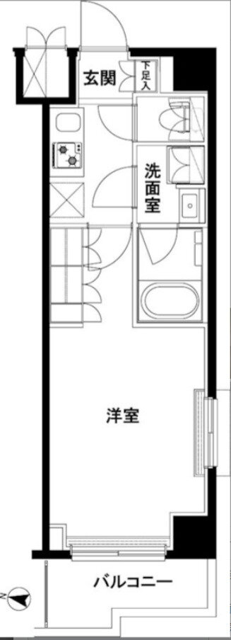 神奈川県川崎市中原区市ノ坪 平間駅 1K マンション 賃貸物件詳細