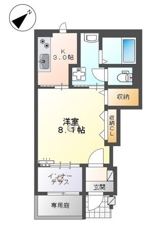 山口県下関市稗田中町 綾羅木駅 1K アパート 賃貸物件詳細