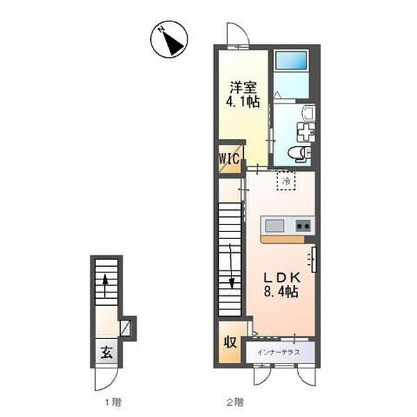 東京都八王子市左入町 小宮駅 1LDK アパート 賃貸物件詳細