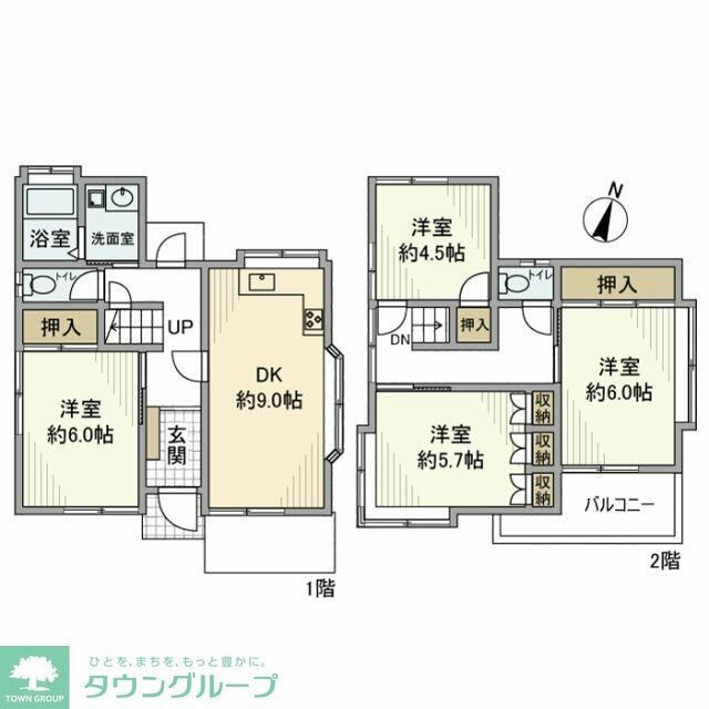 神奈川県横浜市港北区菊名４ 菊名駅 4DK 一戸建て 賃貸物件詳細
