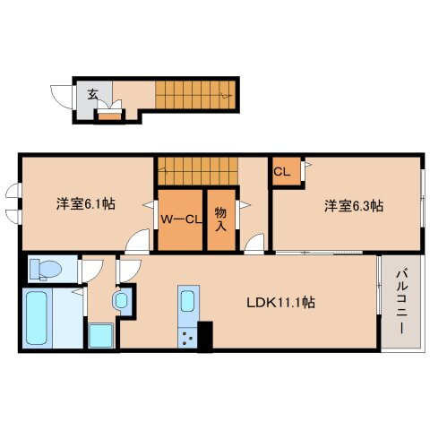 奈良県奈良市白毫寺町 京終駅 2LDK アパート 賃貸物件詳細