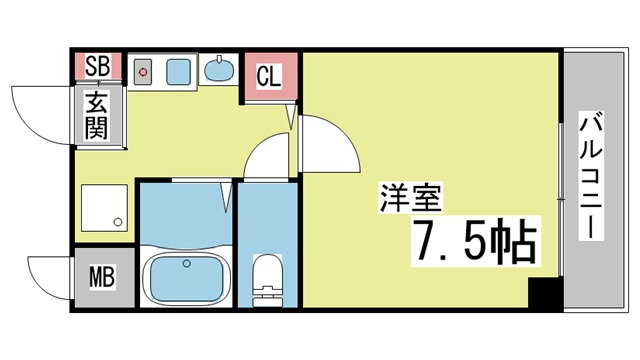 兵庫県神戸市灘区岩屋北町４ 岩屋駅 1K マンション 賃貸物件詳細