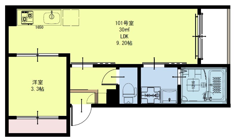 宮城県仙台市若林区大和町１ 薬師堂駅 1LDK アパート 賃貸物件詳細