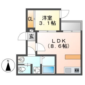 愛知県名古屋市西区栄生１ 栄生駅 1LDK アパート 賃貸物件詳細