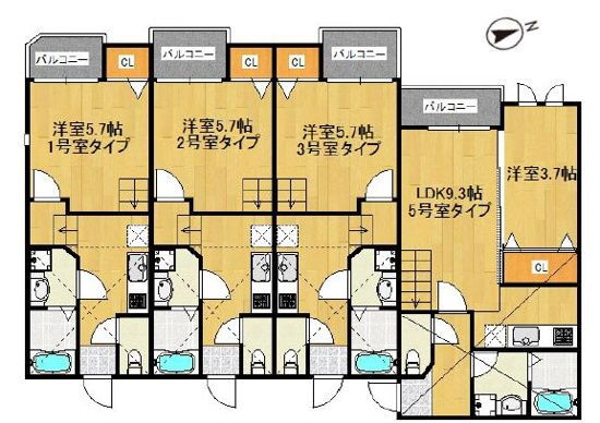 福岡県福岡市西区愛宕南２ 室見駅 1SK アパート 賃貸物件詳細