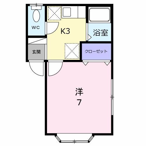 新潟県新潟市西区青山８ 青山駅 1K アパート 賃貸物件詳細