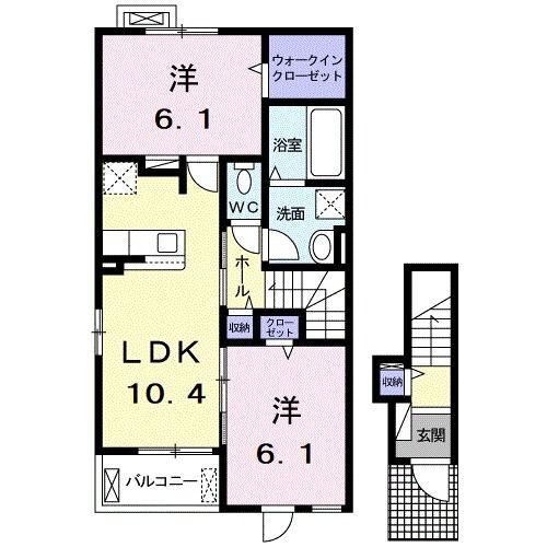 愛知県豊川市御油町井ノ口 御油駅 2LDK アパート 賃貸物件詳細