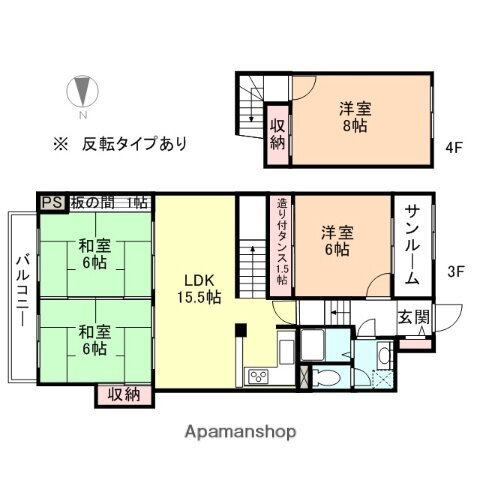 富山県富山市上袋 朝菜町駅 4LDK マンション 賃貸物件詳細