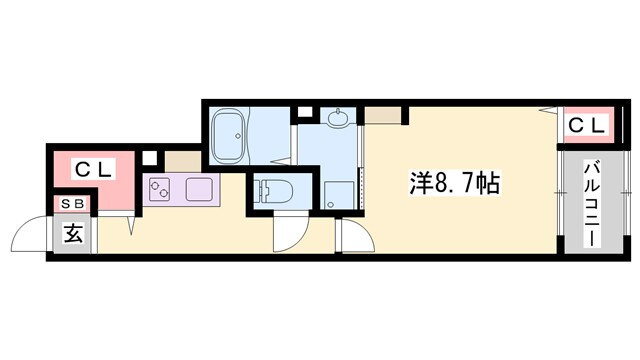 兵庫県姫路市保城 野里駅 1K アパート 賃貸物件詳細