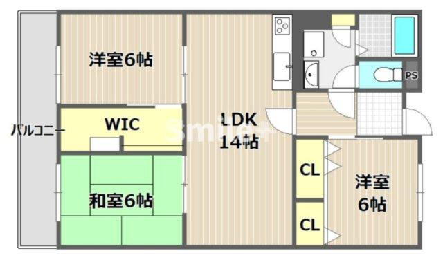 岡山県岡山市北区今５ 北長瀬駅 3LDK マンション 賃貸物件詳細