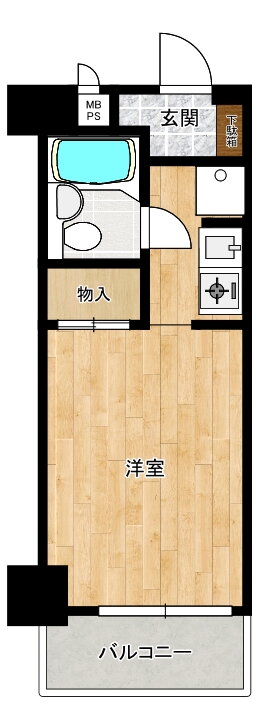 栃木県宇都宮市簗瀬４ 宇都宮駅 1K マンション 賃貸物件詳細