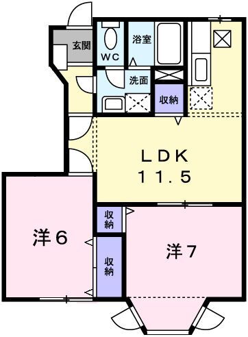 兵庫県姫路市大津区平松 平松駅 2LDK アパート 賃貸物件詳細