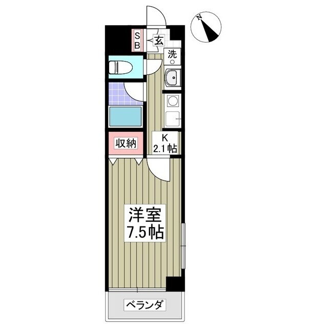 埼玉県熊谷市新堀 籠原駅 1K マンション 賃貸物件詳細