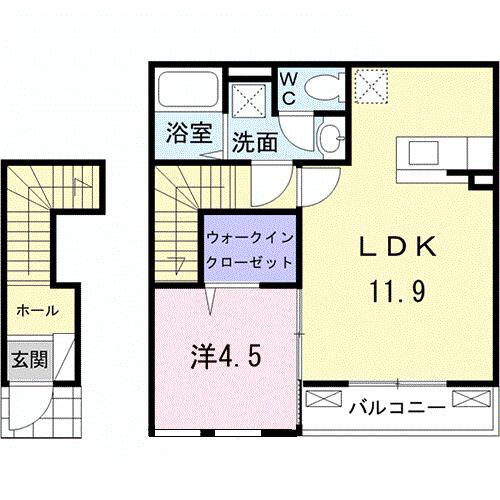 富山県富山市西新庄 新庄田中駅 1LDK アパート 賃貸物件詳細