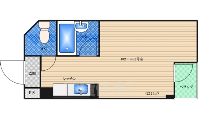 大阪府大阪市西成区旭２ 花園町駅 ワンルーム マンション 賃貸物件詳細