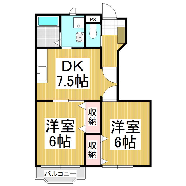 長野県岡谷市長地御所２ 下諏訪駅 2DK アパート 賃貸物件詳細