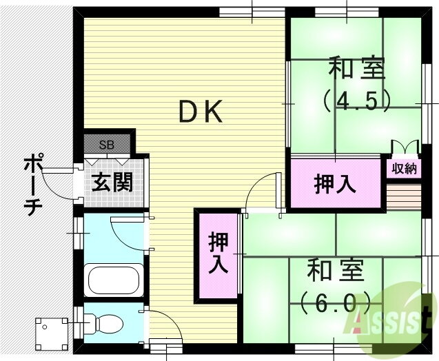 兵庫県神戸市長田区丸山町４ 丸山駅 2DK 一戸建て 賃貸物件詳細