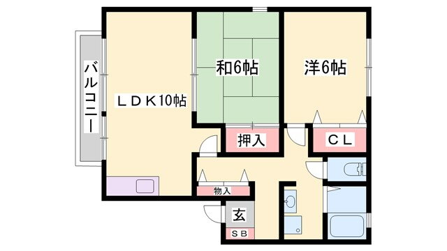 兵庫県姫路市飾東町佐良和 姫路駅 2LDK アパート 賃貸物件詳細